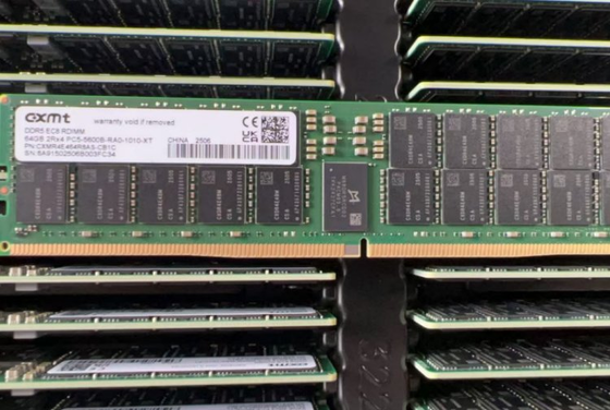 La mémoire de serveur CXMT 64 Go DDR5-5600 ECC RDIMM 2Rx4 est une mémoire de serveur CXMR4E464R8AS-CB1C.