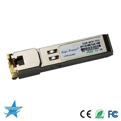 connecteur ROHS de l'émetteur-récepteur Rj45 de SFP de l'en cuivre 10/100Base de 100m