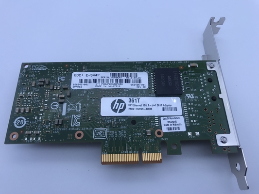 serveur gauche de carte réseau d'adaptateur de serveur d'Ethernet de 1Gb 2 HP 361T
