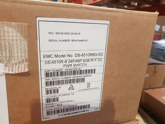 Commutateur actif gauche EM-6510-24-8G-R du brocard 8GB San d'EMC DS6510B 24