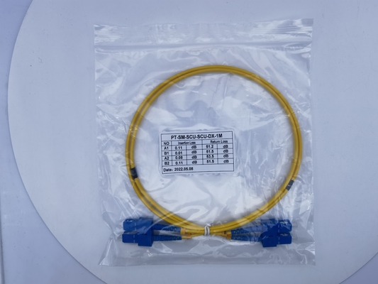 10m Sc UPC à la correction de Sc UPC attachent le mode unitaire du duplex 3.0mm OFNR 9/125