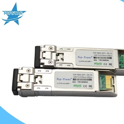 Connecteur bidirectionnel du module LC de l'émetteur-récepteur 80Km SFP de Finisar 10G SFP
