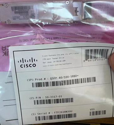 SR 40GBASE et 100G BiDi optique d'émetteur-récepteur de Cisco QSFP-40 QSFP28 10-3317-01
