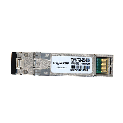 Top Trans MSA et TAA 25GBase-ER SFP28 émetteur-récepteur SMF 1310nm 40km LC DOM
