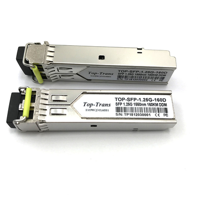 Émetteur-récepteur 1550nm 160km du genévrier SFP-1GE-EZX-160 1.25G SFP unimodal