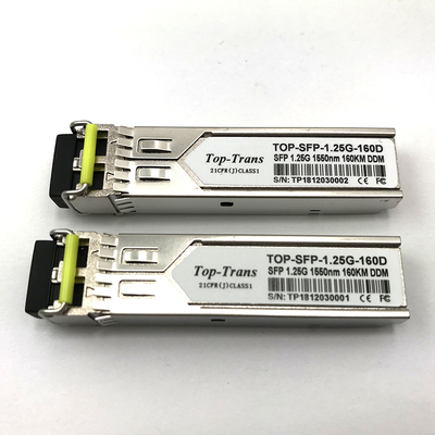 Émetteur-récepteur 1550nm 160km du genévrier SFP-1GE-EZX-160 1.25G SFP unimodal