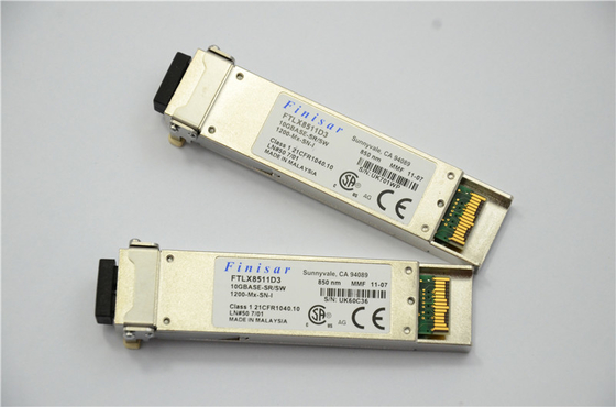 Émetteur-récepteur optique de Finisar FTLX8511D3 850nm XFP pour l'Ethernet de 10GBASE-SR/commutateur 10G