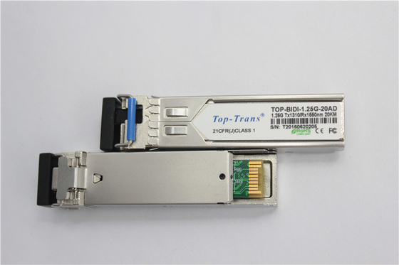 Émetteur-récepteur recto de Cisco GLC-BX-20U 1.25G BIDI SFP 1310nm 1550nm 20km SMF LC