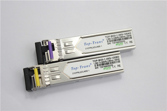 Cisco GLC-BX120-U 1.25G BIDI SFP 1490nm 1550nm 120km SMF Émetteur-récepteur simplex LC