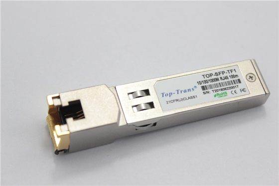 Émetteur-récepteur de cuivre Mellanox MC3208411-T de RJ45 SFP 1GbE 1000BASE-T