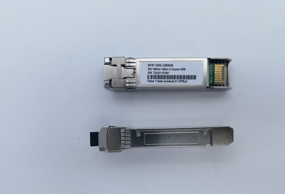 émetteur-récepteur optique long-courrier de 10G SFP+ ZR+ 1550nm 80km 100km 120km SMF