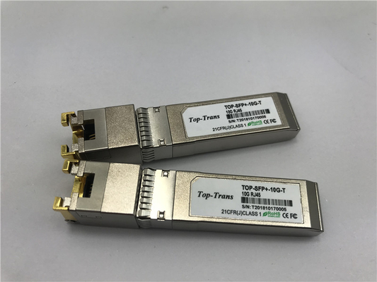 Émetteur-récepteur compatible de l'en cuivre 10G RJ45 SFP+ de Mellanox MFM1T02A-T 10GBASE-T