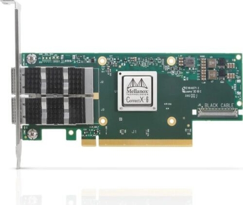 NIC d'adaptateur de Mellanox MCX653106A-ECAT HPE P24249-001 InfiniBand HDR 100GbE QSFP56 PCIe