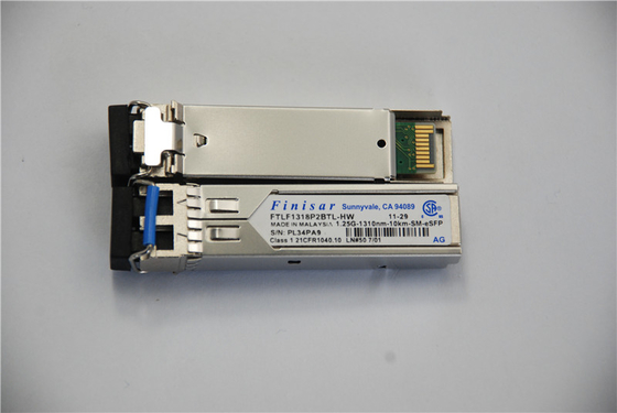 Sfp FTLF1318P2BTL-HW Module de récepteur optique Finisar 1.25G 1310nm 10KM Cordon de patch à fibre optique
