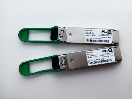 Brocade 57-1000480-01 XBR-000285 128G QSFP28 2km 1310nm SMF Module émetteur-récepteur avec connecteur LC