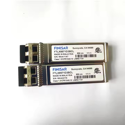 Finisar FTLX8571D3BCL 10Gb/s 850nm Multimode Datacom SFP+ Émetteur-récepteur optique pour 10G Ethernet MPO POE 4G Compatible SM