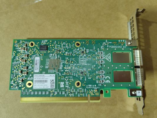 Carte d'adaptateur réseau Mellanox QSFP56 100GbE à deux ports MCX623106AC-CDAT, équipement à fibre optique