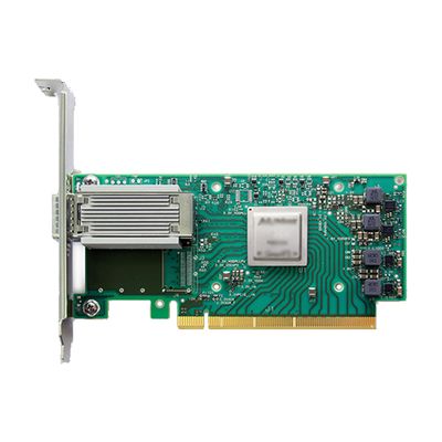 Mellanox MCX515A-GCAT 50G Carte d'interface réseau à deux ports ConnectX-5 EN Adaptateur SFP Sans fil USB Filaire Externe PCIe Ordinateur