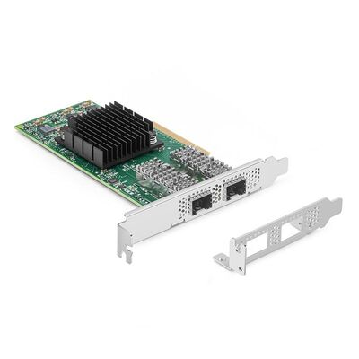 Mellanox MCX653106A-HDAT 40G Carte d'adaptateur à fibre optique à double port QSFP56 pour Ethernet 40G avec garantie d'un an
