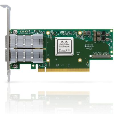 Nouvelle carte d'adaptateur de serveur NVIDIA MCX653106A-HDAT ConnectX-6 Infiniband 200GbE HDR Ethernet à double port QSFP56 PCIe4.0 X16
