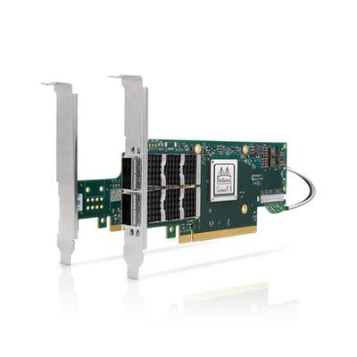 Nouvelle carte réseau filaire Mellanox MCX654106A-ECAT Connect-6 Dual-Port QSFP56 100GbE pour centre de données PCIe interne pour serveur en stock