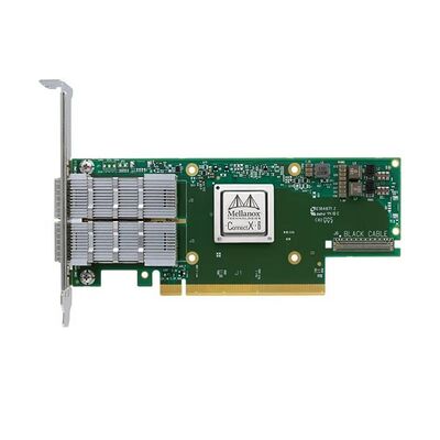 Nouvelle carte réseau filaire Mellanox MCX654106A-ECAT Connect-6 Dual-Port QSFP56 100GbE pour centre de données PCIe interne pour serveur en stock