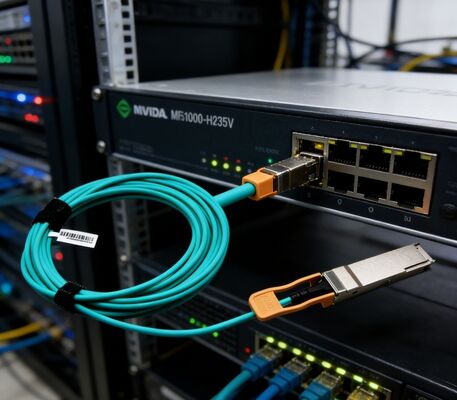 NVIDIA MFS1S00-H035V 100G QSFP28 SR4 850nm 100m Optical Transceiver Module