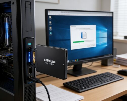 SSD d'entreprise Samsung MZQLB7T6HALA-00W07 7,68 To PCIe 3.0 NVMe U.2 pour serveur et centre de données