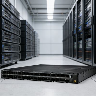 NVIDIA Quantum-2 NDR IB Switch MQM9790-NS2R 32 OSFP 400Gb pour le groupe de centres de données IA hyperscale HPC de DGX