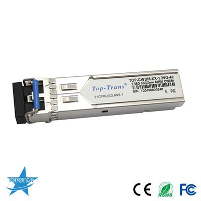 Émetteur-récepteur optique SMF SFP 1.25G 1310nm 40km de Toptrans CWDM SFP