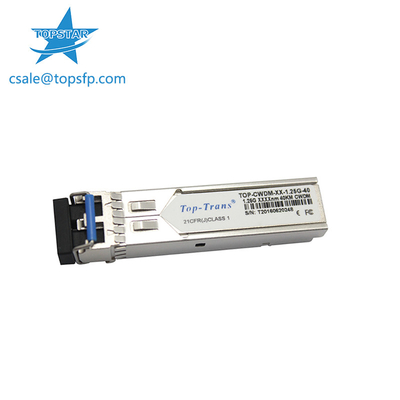 Émetteur-récepteur optique SMF SFP 1.25G 1310nm 40km de Toptrans CWDM SFP