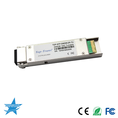 50GHz fibre optique réglable des émetteurs-récepteurs 10GBASE-ZR 80km du laser DWDM SFP