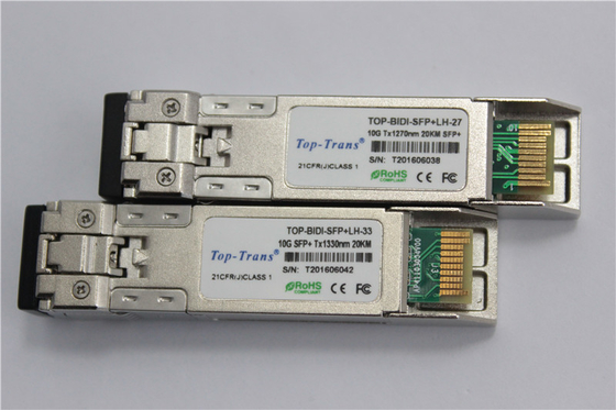 Consommation 1.5W que l'on peut brancher chaude de module de Rohs 20km 10G SFP basse