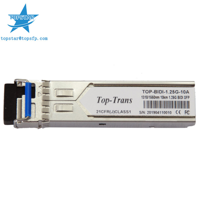 émetteur-récepteur de l'Ethernet 10G du module 10KM de 1490nm 1310nm 1.25G Bidi SFP