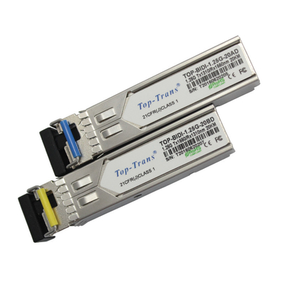 émetteur-récepteur bidirectionnel de 20km SFP g 1,25 1310nm TX/1490nm RX