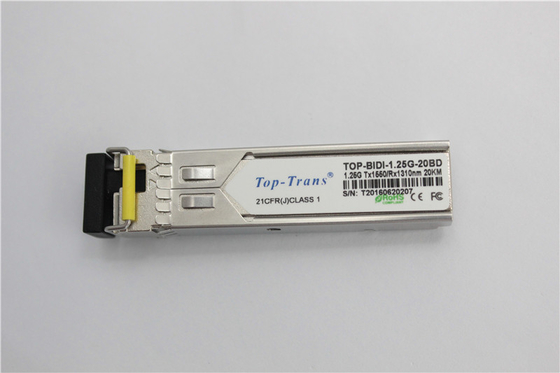 Émetteur-récepteur optique 25Km de Toptrans BIDI 1.25G 1310nm 1550nm SFP
