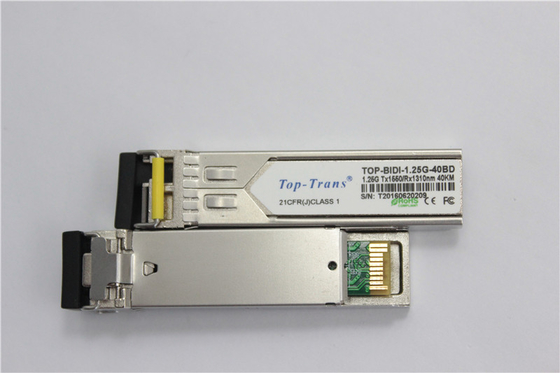 émetteur-récepteur bidirectionnel 1.25Gbps Tx1490nm Rx1310nm de 40km SFP
